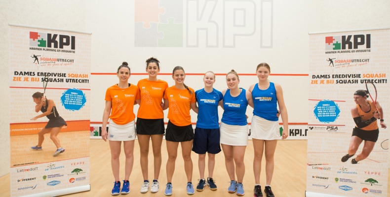 KPI dames Utrecht en 'Meersquash team